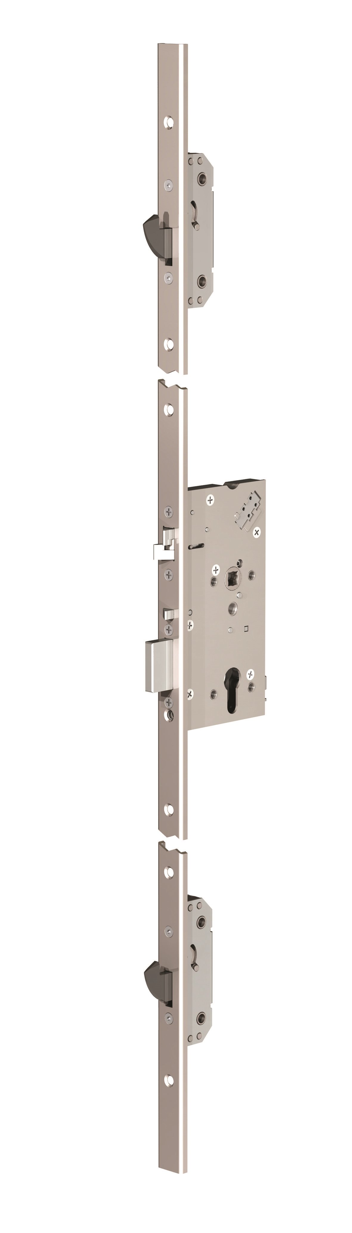 EL566 handle controlled multipoint lock case for solid doors Standard